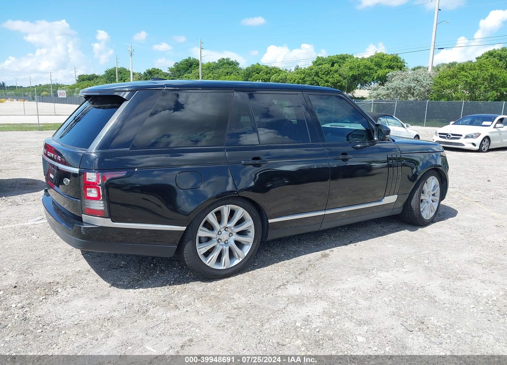 2014 LAND ROVER RANGE ROVER 3.0L V6 SUPERCHARGED HSE VIN: SALGS2WF8EA176918