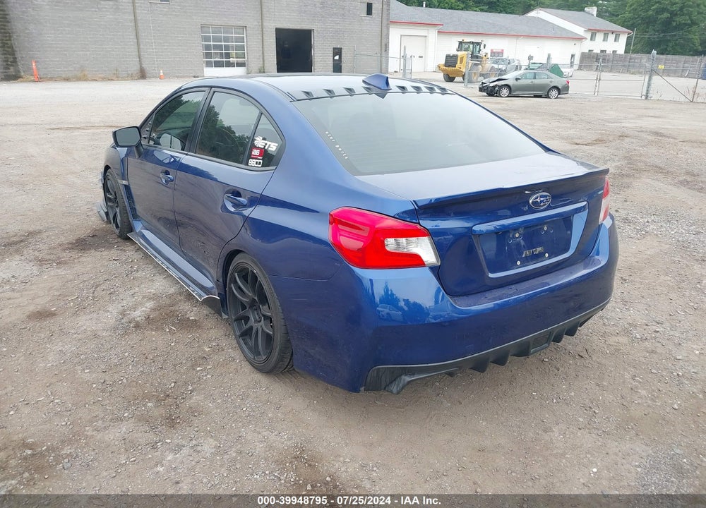 2015 SUBARU WRX LIMITED VIN: JF1VA1G60F9833780