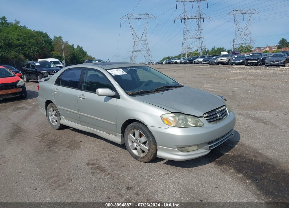 2003 TOYOTA COROLLA CE/LE/S VIN: 2T1BR32E63CO52428
