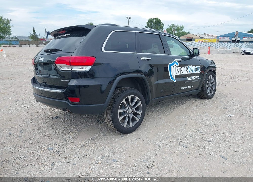 2018 JEEP GRAND CHEROKEE LIMITED 4X4 VIN: 1C4RJFBG3JC106489