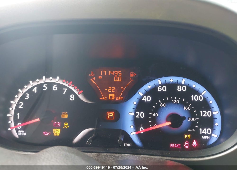 2009 NISSAN CUBE 1.8 KROM VIN: JN8AZ28R49T116813