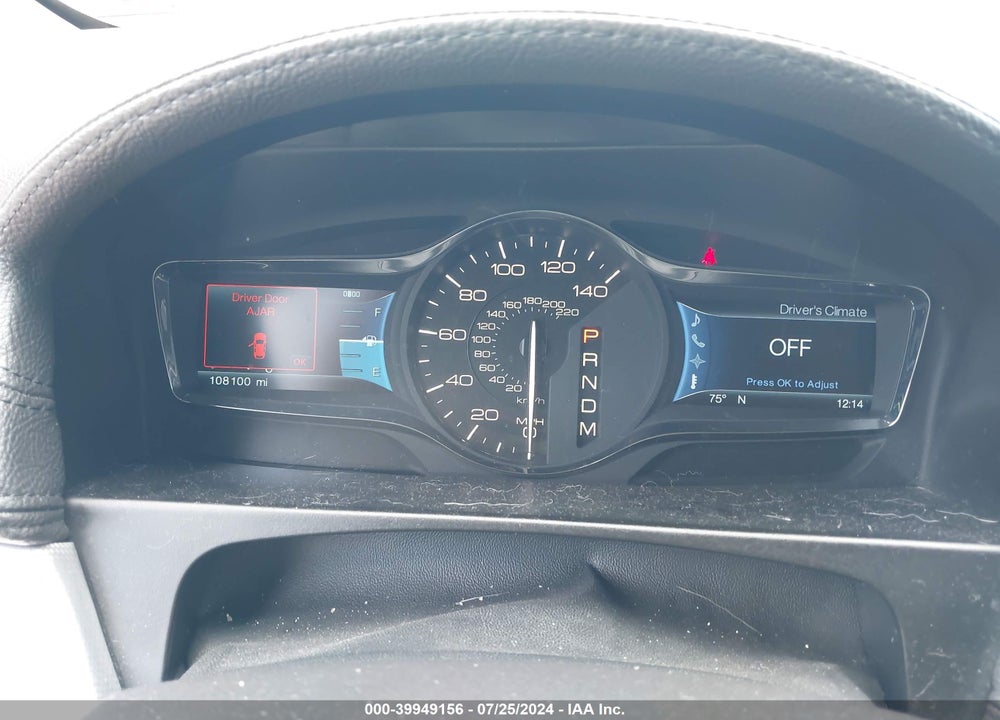 2012 LINCOLN MKX VIN: 2LMDJ8JK1CBL10500