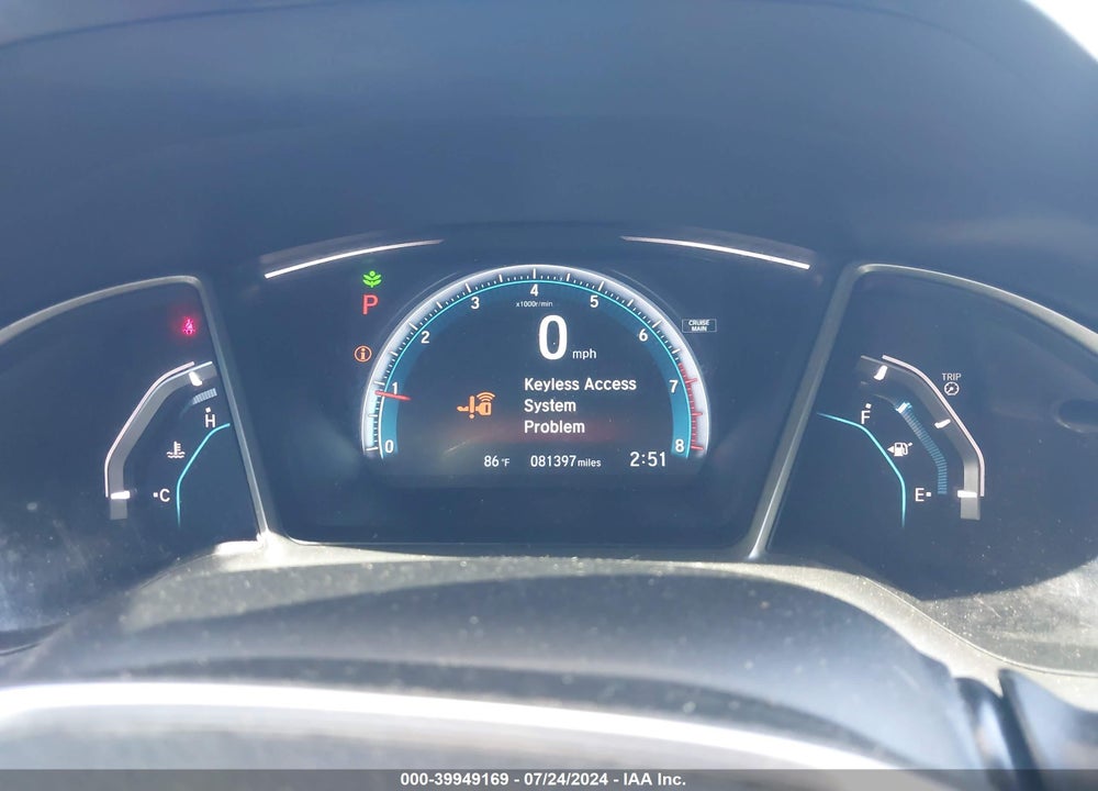 2016 HONDA CIVIC EX VIN: 19XFC2F70GE033602