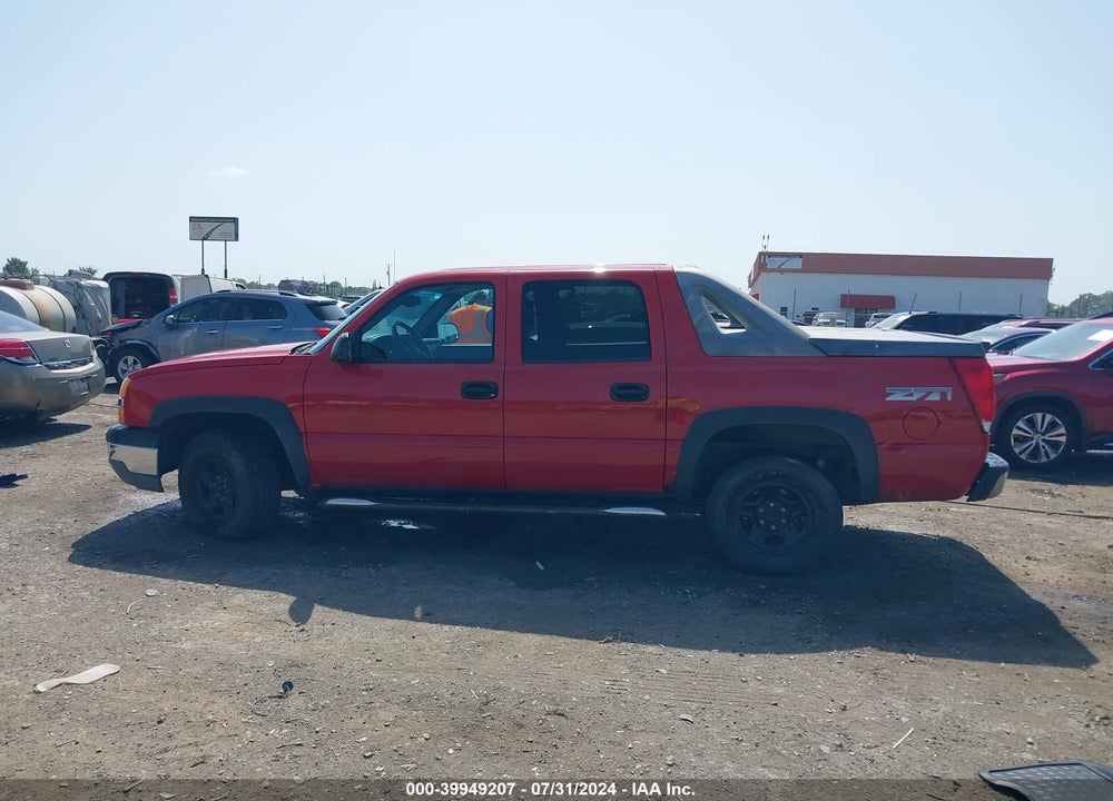 2003 CHEVROLET AVALANCHE 1500 VIN: 3GNEK13TX3G314015