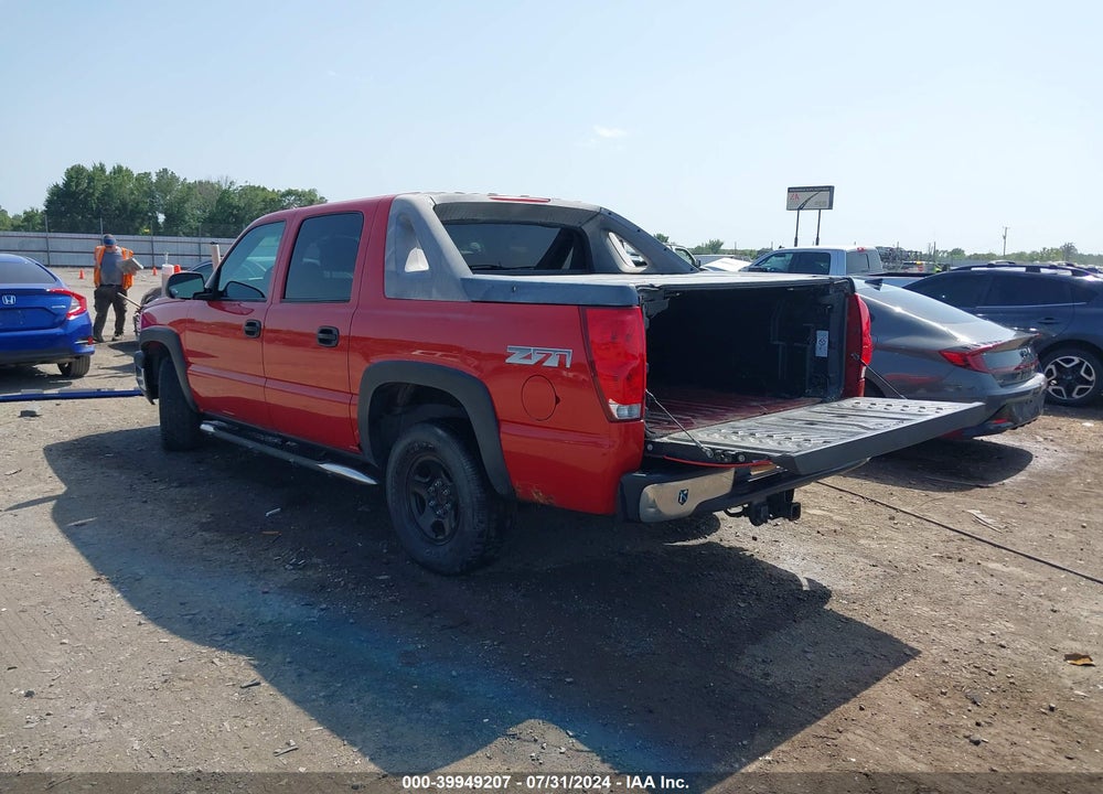 2003 CHEVROLET AVALANCHE 1500 VIN: 3GNEK13TX3G314015