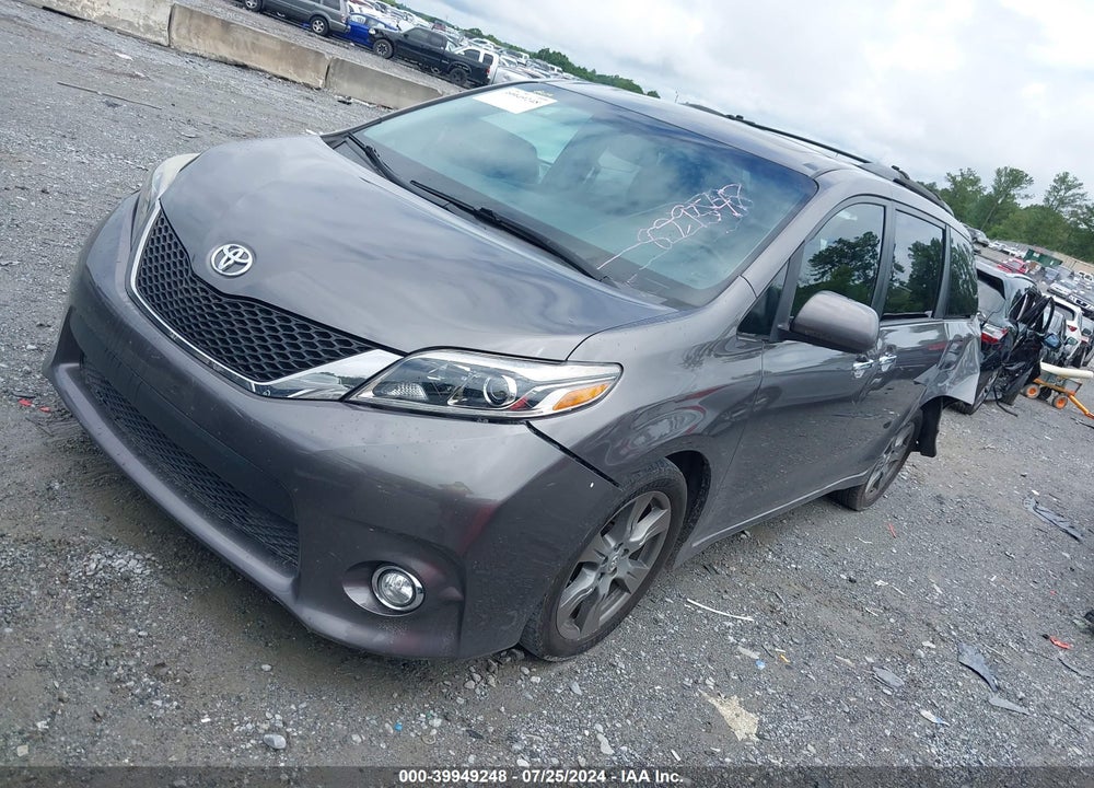 2017 TOYOTA SIENNA SE 8 PASSENGER VIN: 5TDXZ3DC1HS829548