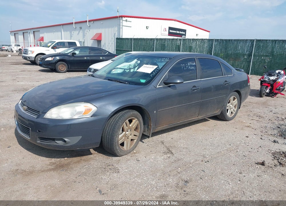2008 CHEVROLET IMPALA LT VIN: 2G1WC583781245190