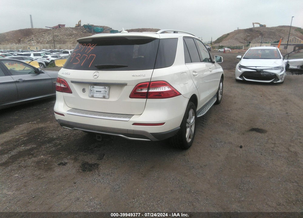2013 MERCEDES-BENZ ML 350 4MATIC VIN: 4JGDA5HB2DA149880