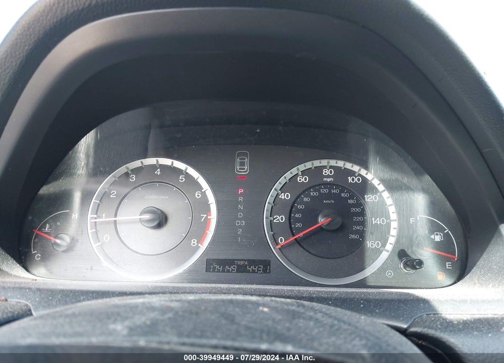 2009 HONDA ACCORD 2.4 LX VIN: 1HGCP26349A192960