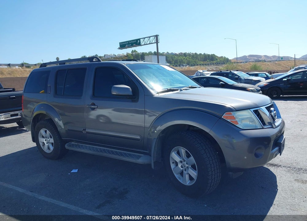 2008 NISSAN PATHFINDER SE VIN: 5N1AR18U78C612225