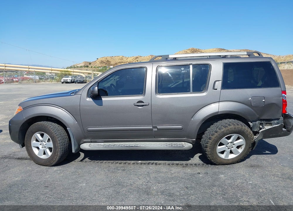 2008 NISSAN PATHFINDER SE VIN: 5N1AR18U78C612225