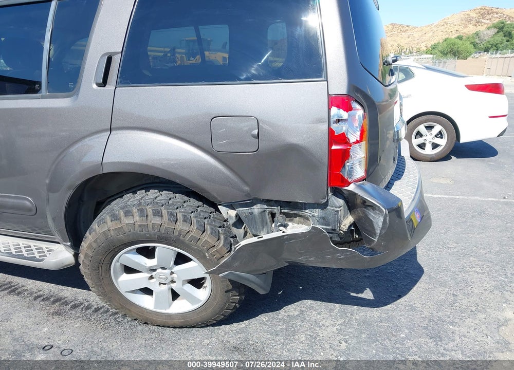 2008 NISSAN PATHFINDER SE VIN: 5N1AR18U78C612225