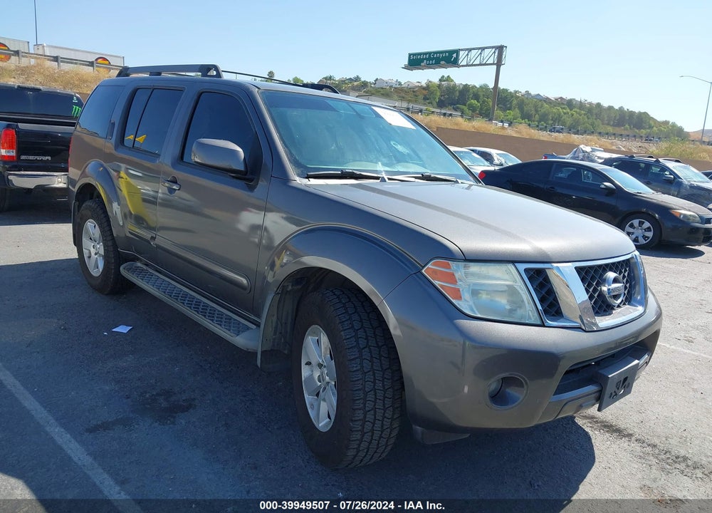 2008 NISSAN PATHFINDER SE VIN: 5N1AR18U78C612225