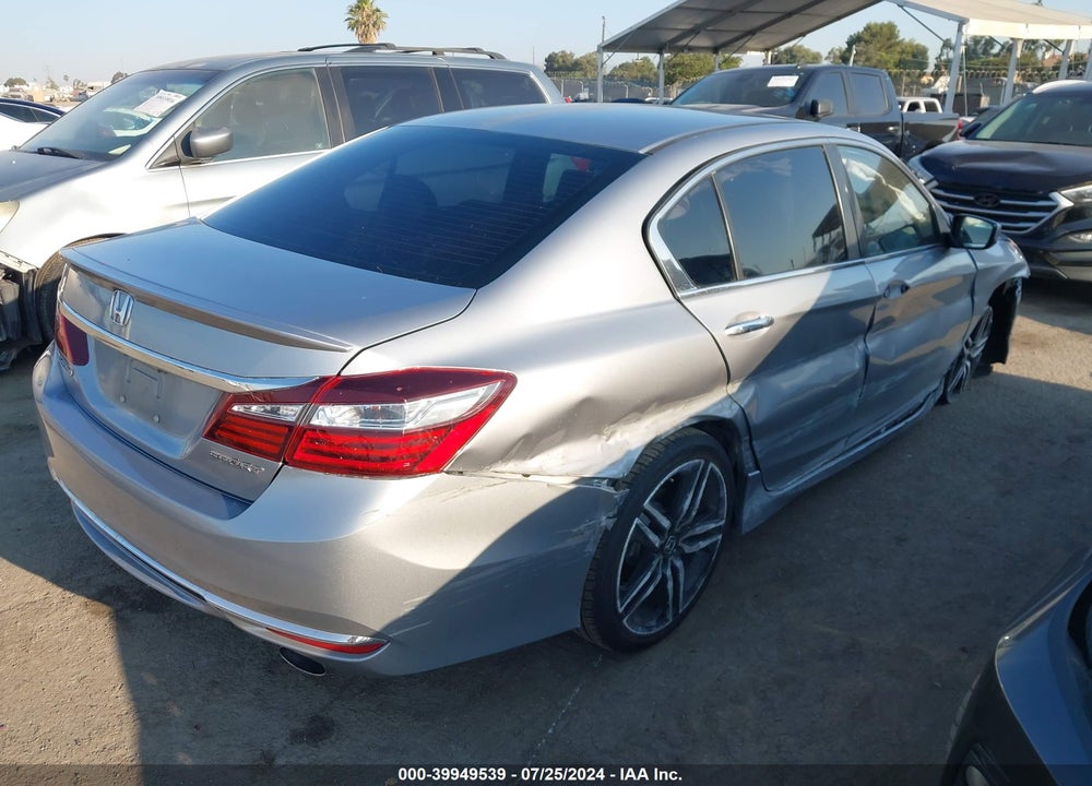 2016 HONDA ACCORD SPORT VIN: 1HGCR2F59GA140538