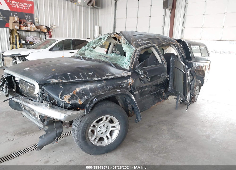 2002 DODGE DAKOTA SLT VIN: 1B7HG48NX2S702887