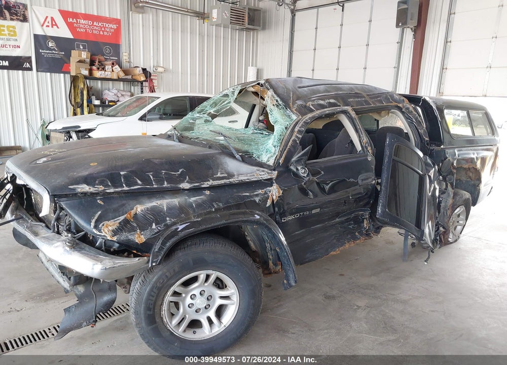 2002 DODGE DAKOTA SLT VIN: 1B7HG48NX2S702887
