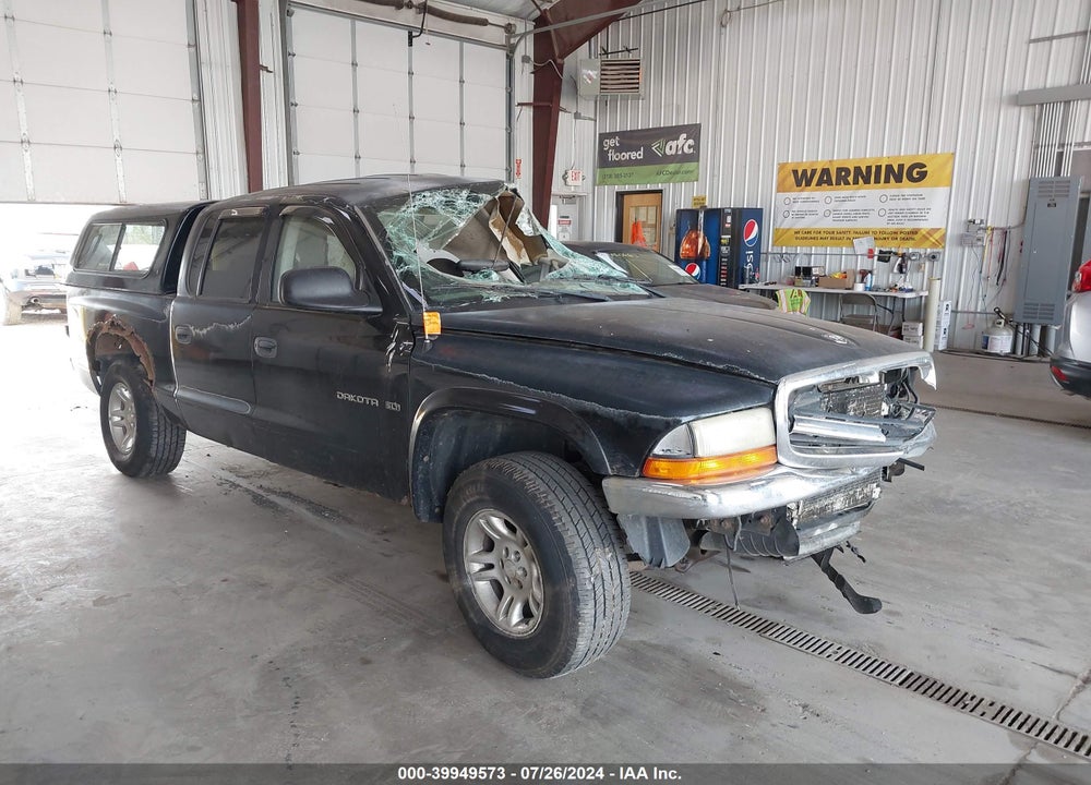 2002 DODGE DAKOTA SLT VIN: 1B7HG48NX2S702887