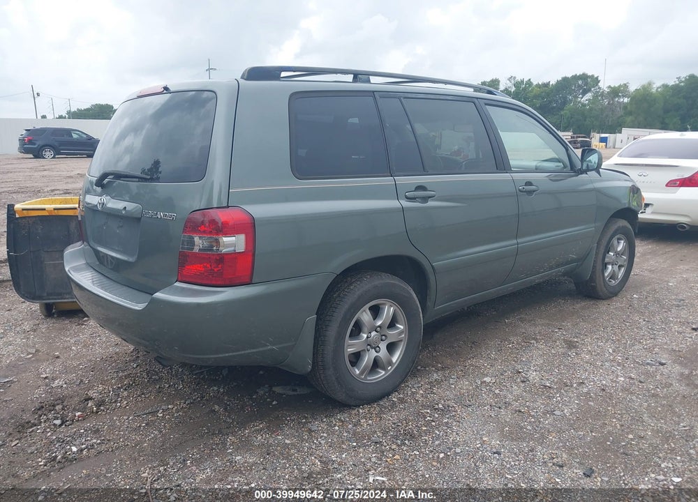 2006 TOYOTA HIGHLANDER V6 VIN: JTEDP21A460108934