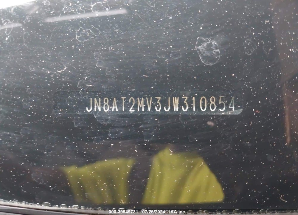 2018 NISSAN ROGUE S VIN: JN8AT2MV3JW310854