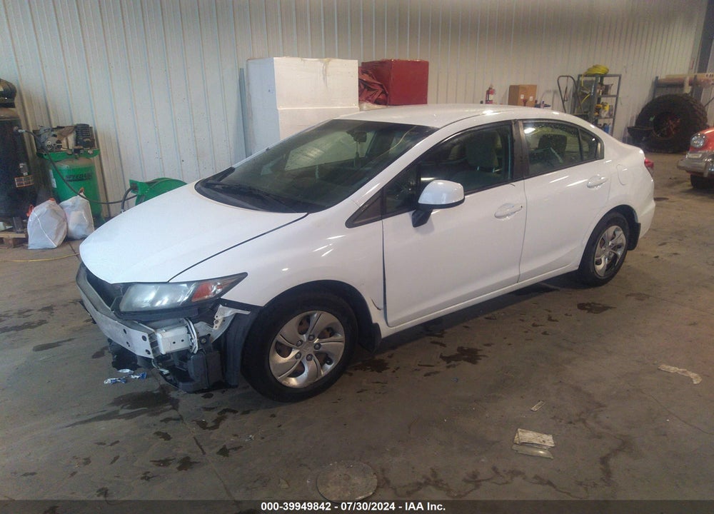 2013 HONDA CIVIC LX VIN: 19XFB2F53DE248307