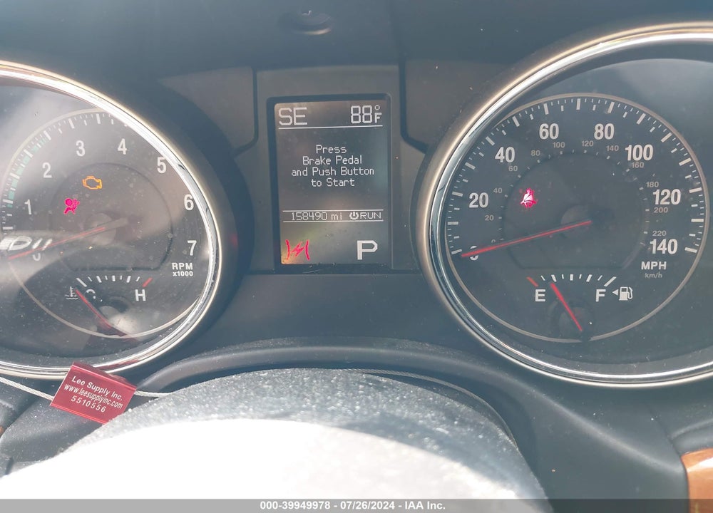 2011 JEEP GRAND CHEROKEE OVERLAND VIN: 1J4RR6GT3BC535948