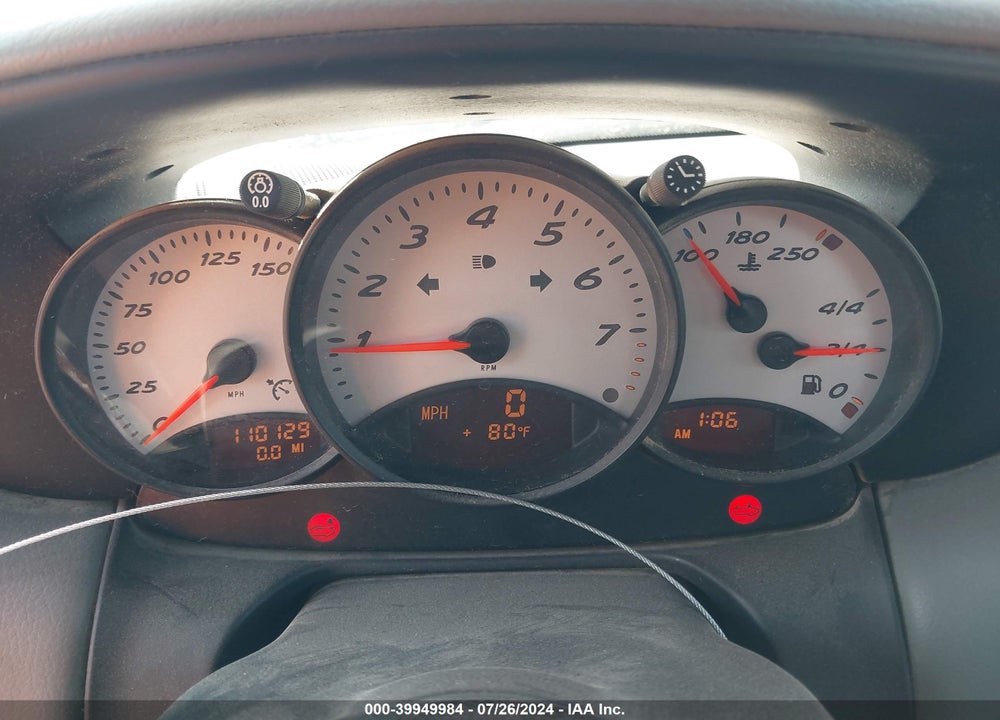 2000 PORSCHE BOXSTER VIN: WP0CA2984YU621261