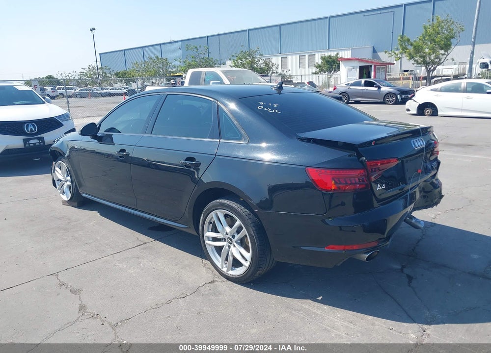 2017 AUDI A4 2.0T SEASON OF  PREMIUM VIN: WAUDNAF44HN041634