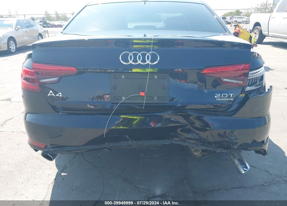 2017 AUDI A4 2.0T SEASON OF  PREMIUM VIN: WAUDNAF44HN041634