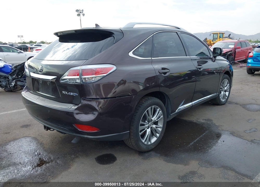 2013 LEXUS RX 450H VIN: JTJZB1BA2D2408794
