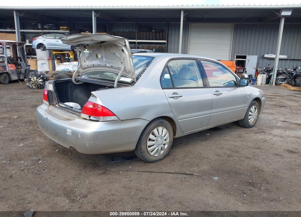 2004 MITSUBISHI LANCER ES VIN: JA3AJ26E64U033033