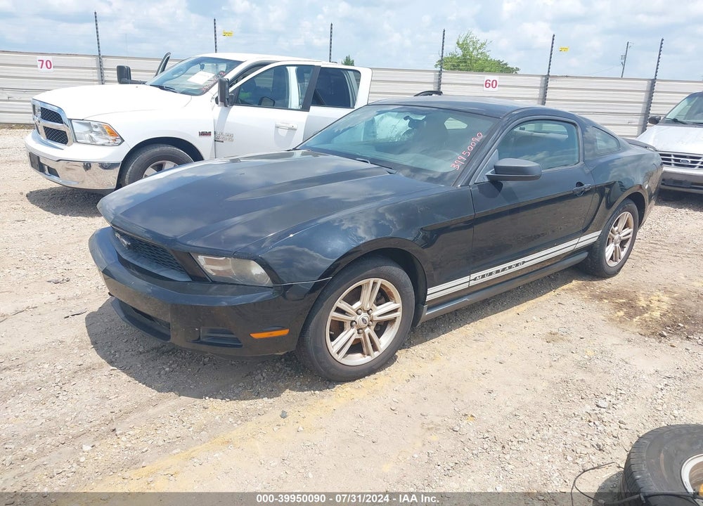 2012 FORD MUSTANG V6 VIN: 1ZVBP8AM4C5255260