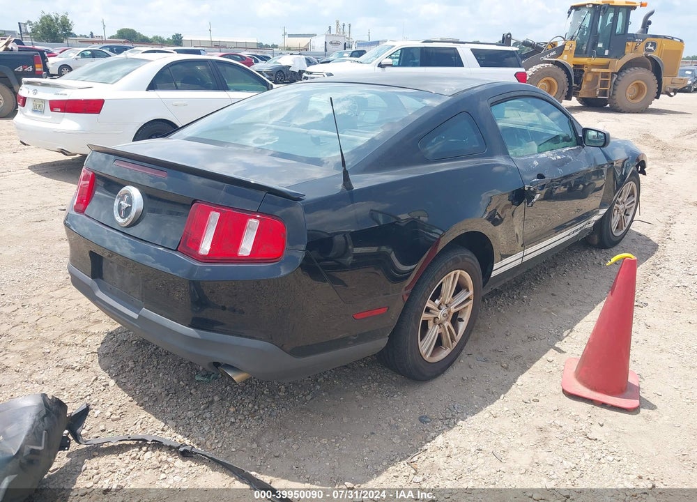 2012 FORD MUSTANG V6 VIN: 1ZVBP8AM4C5255260