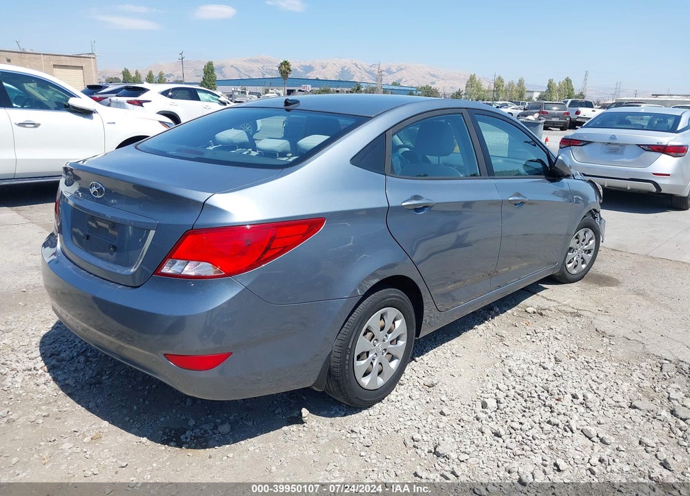 2017 HYUNDAI ACCENT SE VIN: KMHCT4AEXHU352203