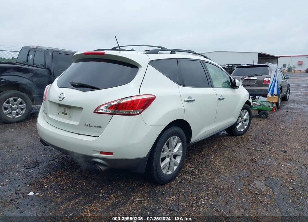 2011 NISSAN MURANO SL VIN: JN8AZ1MW3BW158626