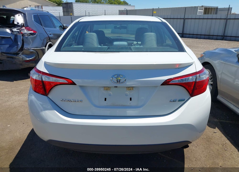 2015 TOYOTA COROLLA LE ECO PLUS VIN: 5YFBPRHE0FP332821
