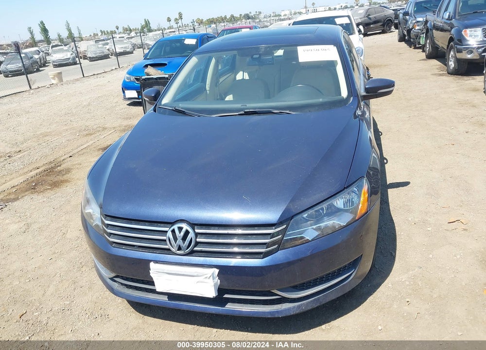 2014 VOLKSWAGEN PASSAT 2.0L TDI SE VIN: 1VWBN7A39EC056825