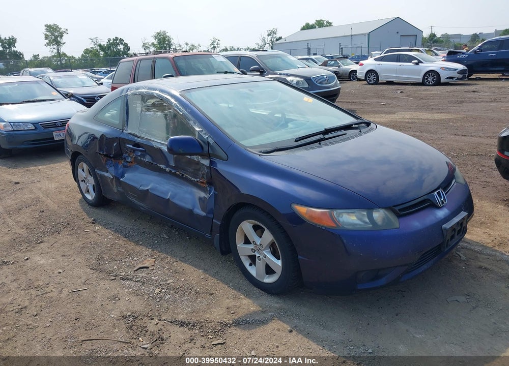 2007 HONDA CIVIC EX VIN: 2HGFG12877H528219