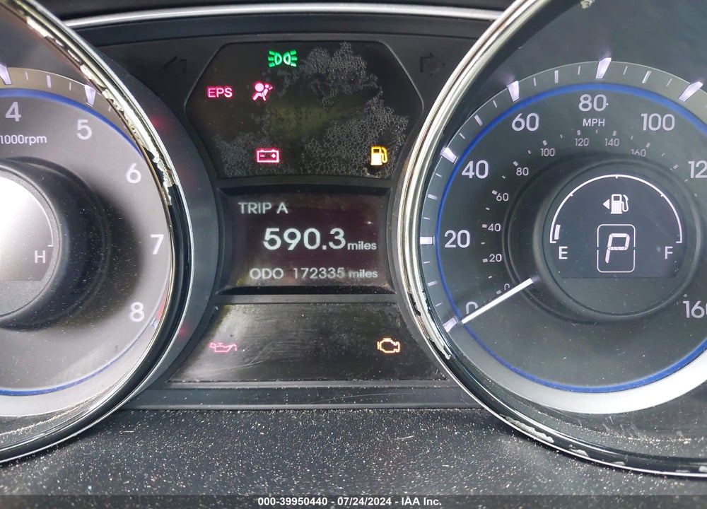 2013 HYUNDAI SONATA GLS VIN: 5NPEB4AC8DH624850