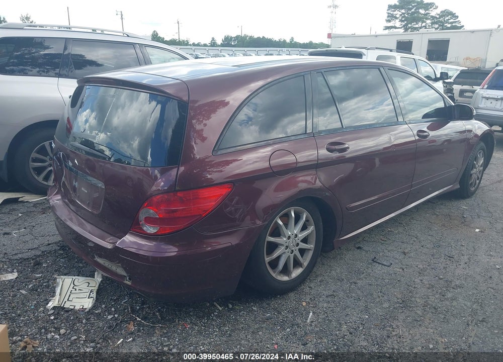 2006 MERCEDES-BENZ R 350 4MATIC VIN: 4JGCB65E66A012375
