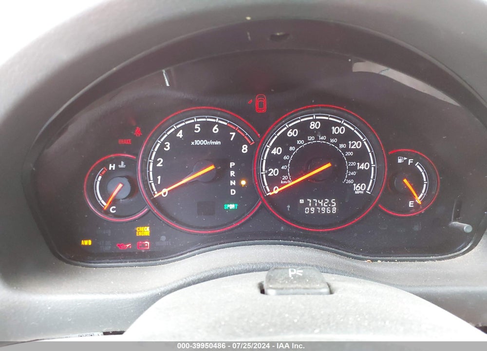 2005 SUBARU OUTBACK 2.5XT LIMITED VIN: 4S4BP67C754379937