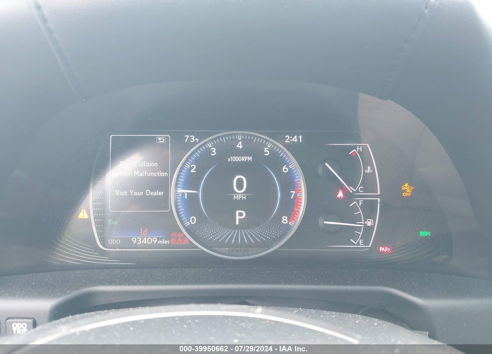 2021 LEXUS ES 250 VIN: 58AD11D15MU002353