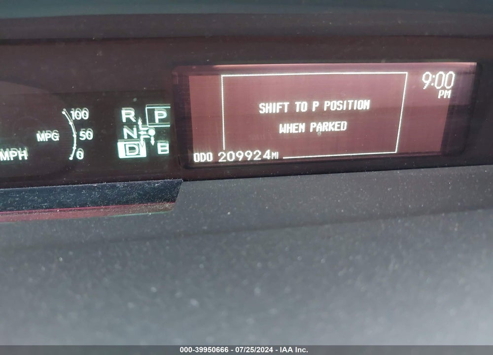 2011 TOYOTA PRIUS FIVE/FOUR/ONE/THREE/TWO VIN: JTDKN3DU7B0324879