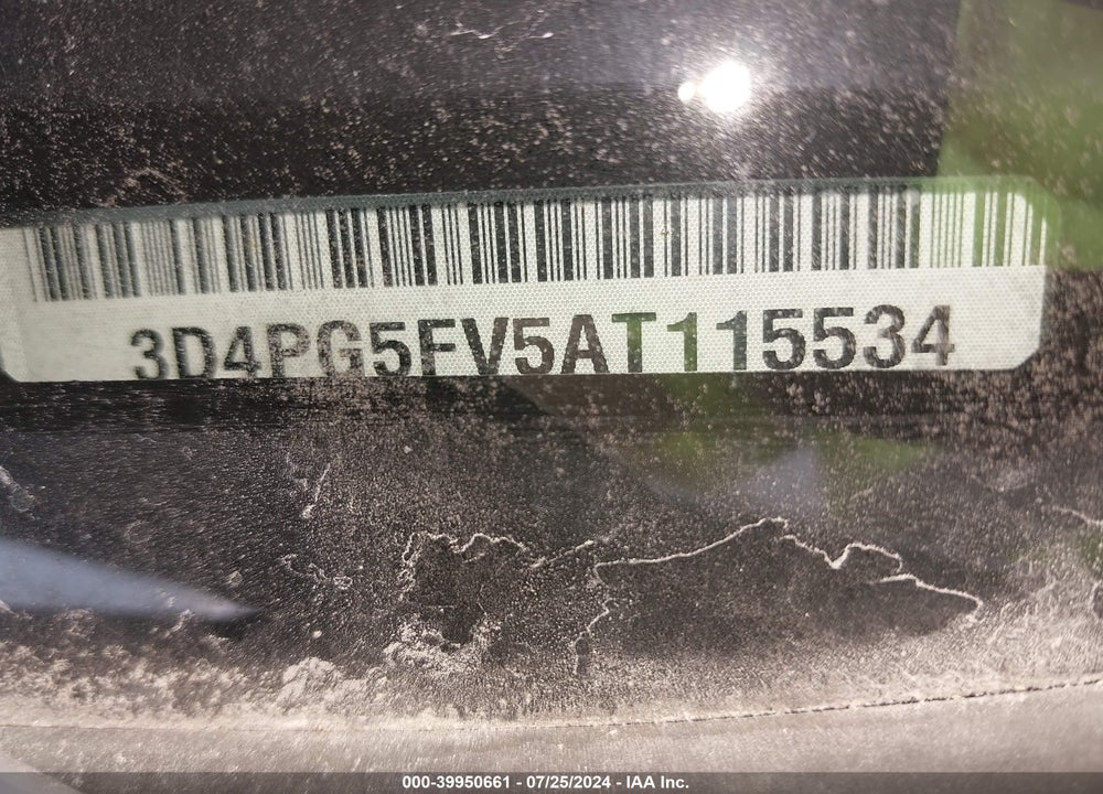 2010 DODGE JOURNEY SXT VIN: 3D4PG5FV5AT115534