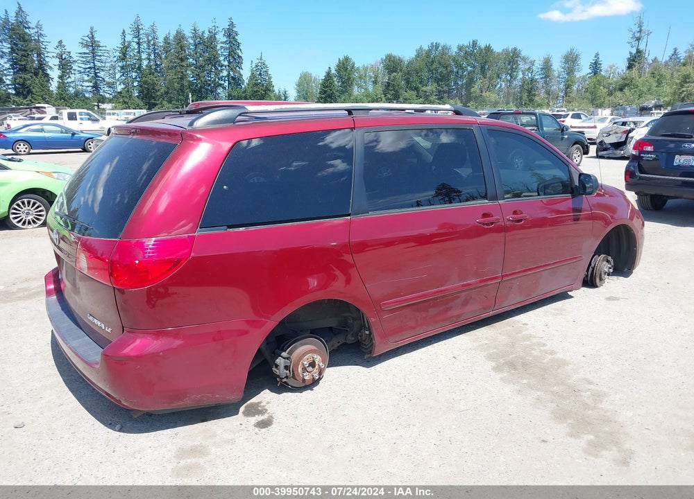 2008 TOYOTA SIENNA CE/LE VIN: 5TDZK23C88S138896