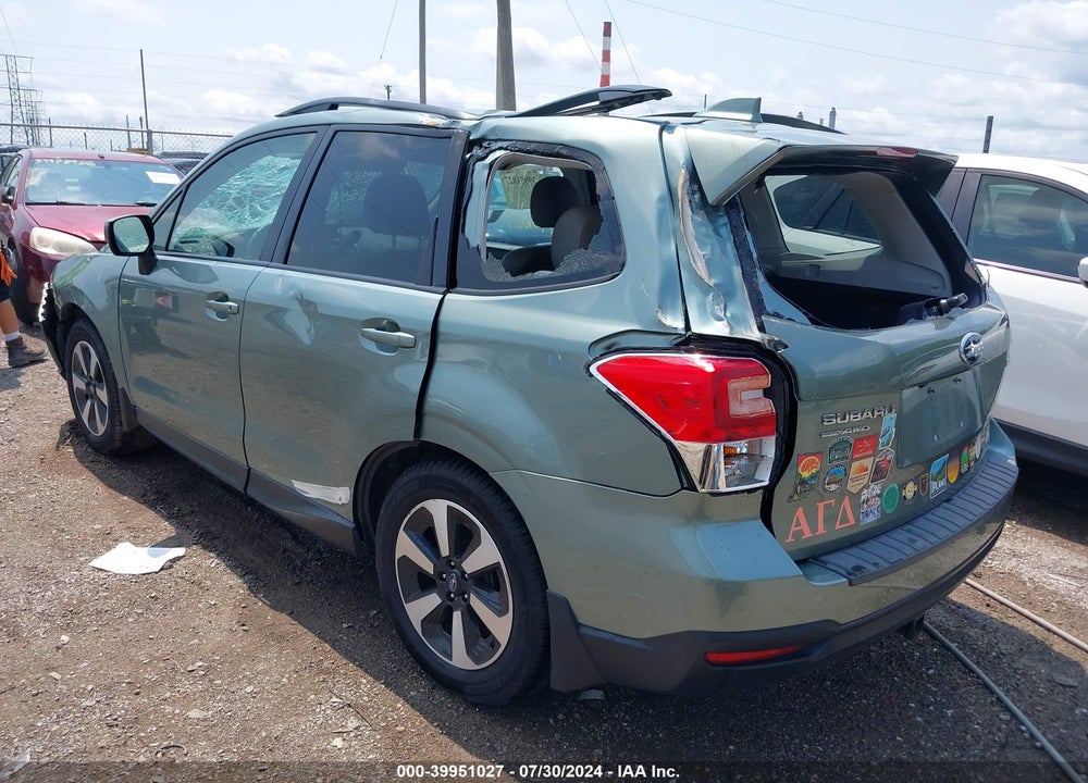2018 SUBARU FORESTER 2.5I PREMIUM VIN: JF2SJAGCXJH600864