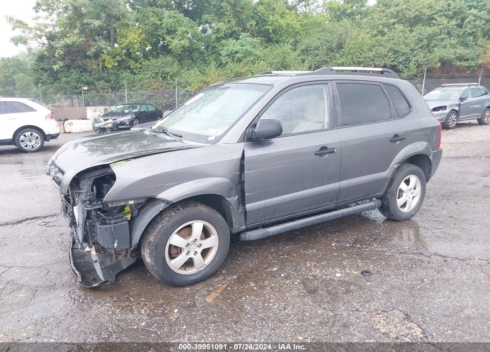 2008 HYUNDAI TUCSON GLS VIN: KM8JM12B68U711473