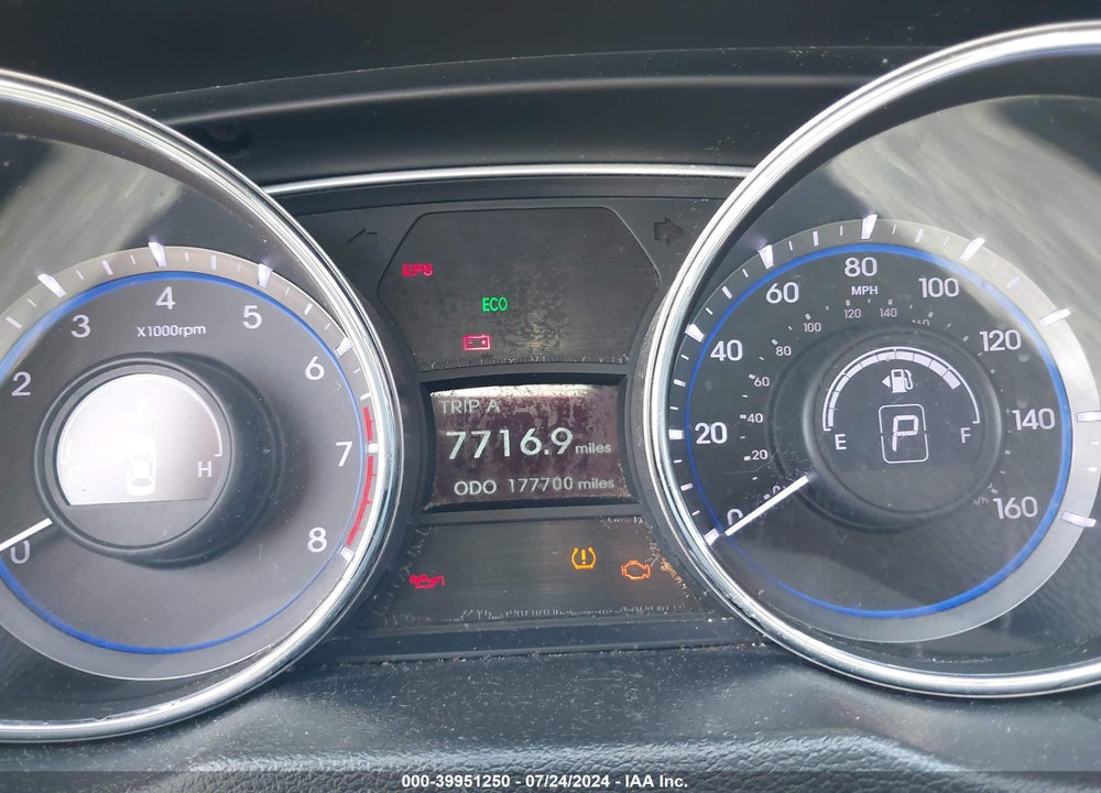 2013 HYUNDAI SONATA GLS VIN: 5NPEB4AC3DH738481