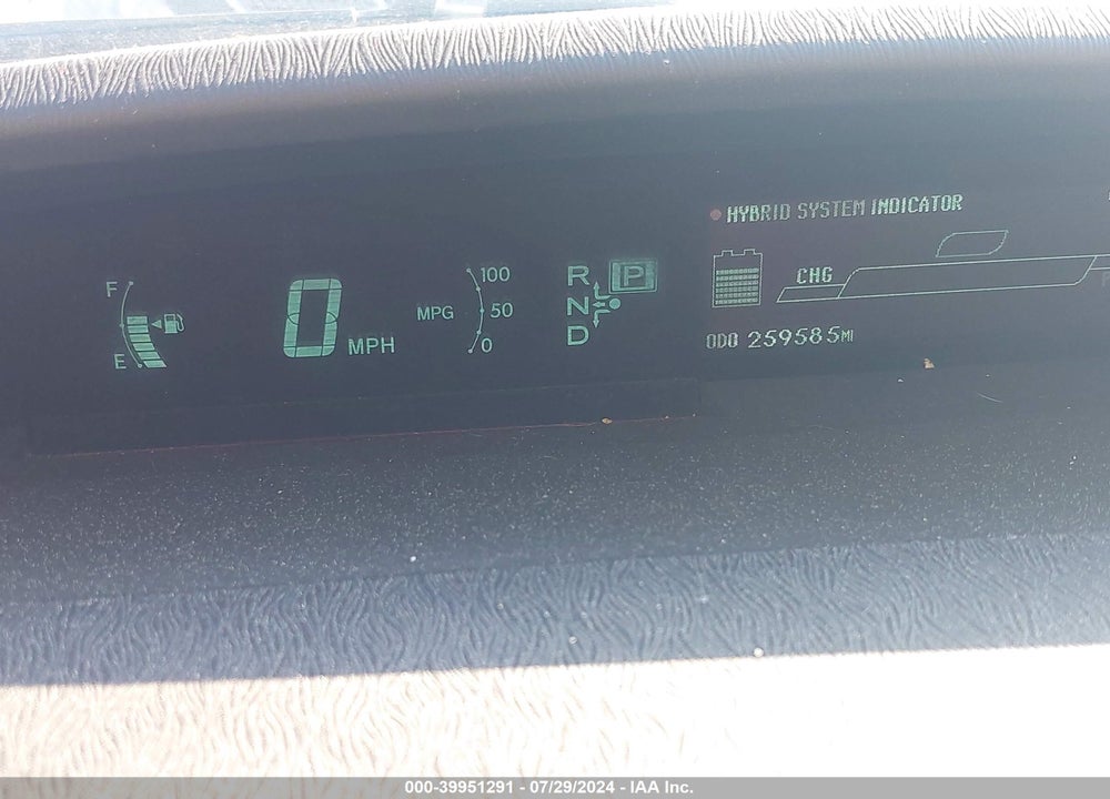 2010 TOYOTA PRIUS I/II/III/IV/V VIN: JTDKN3DU7A0179096