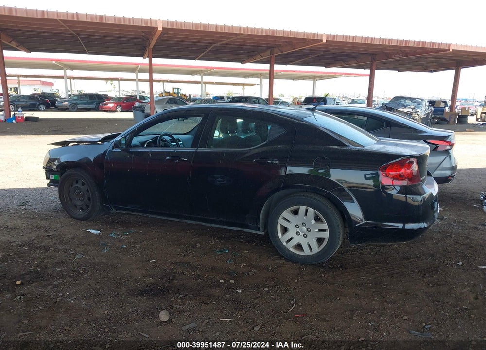 2012 DODGE AVENGER SE VIN: 1C3CDZAB4CN311089