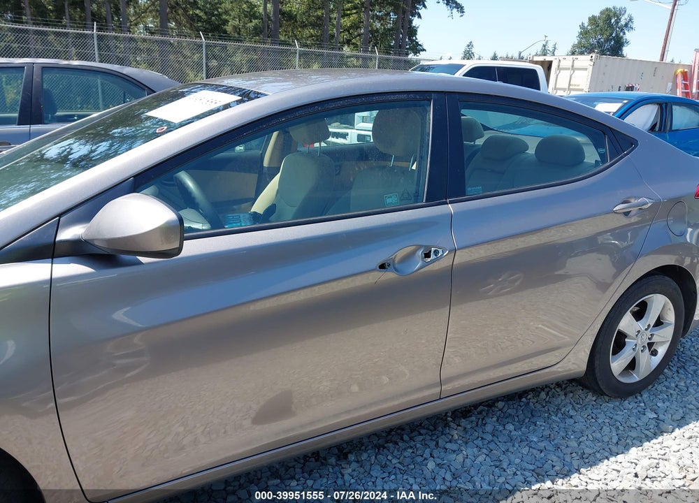 2012 HYUNDAI ELANTRA GLS VIN: 5NPDH4AE4CH113193